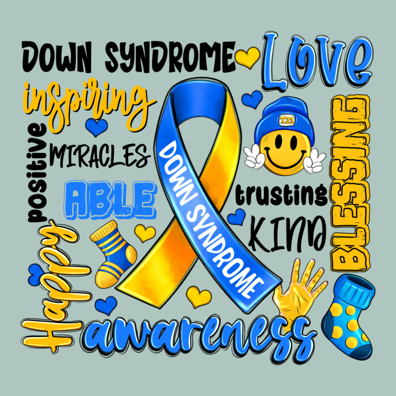 Down Syndrome Awareness Typography Premium Sweatshirt by Artiststas | Teevron