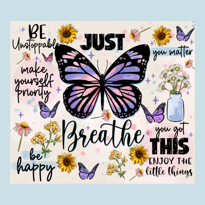 Just Breathe Ladies Tee by JahusDesignShop | Teevron