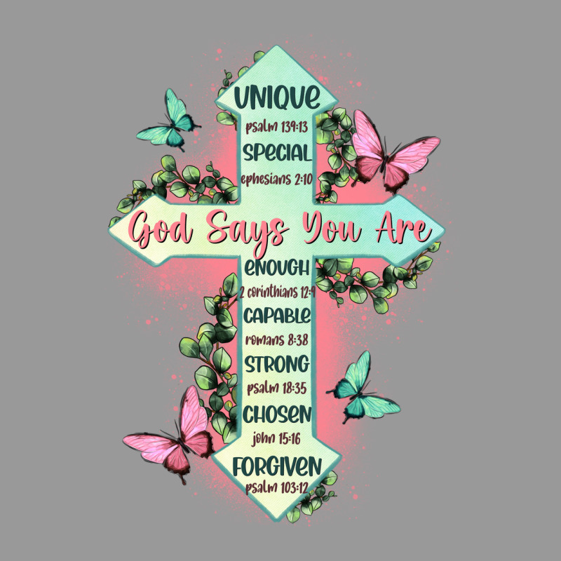 God Says You Are Cross Vintage Hoodie by JahusDesignShop | Teevron