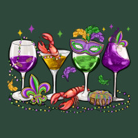 Mardi Gras Wine Glasses Zipper Hoodie | Teevron