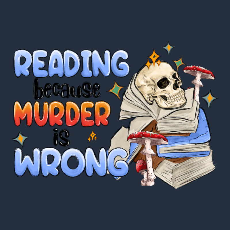 Reading Because Murder Is Wrong Zipper Hoodie by MaliasSmallBusiness | Teevron