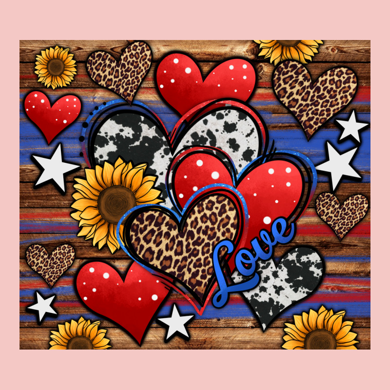 4th Of July American Hearts Urban Heavy Tee by Jasminsmagicworld | Teevron