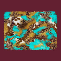 Western Turquoise Leopard And Cowhide Background Classic Tee | Teevron