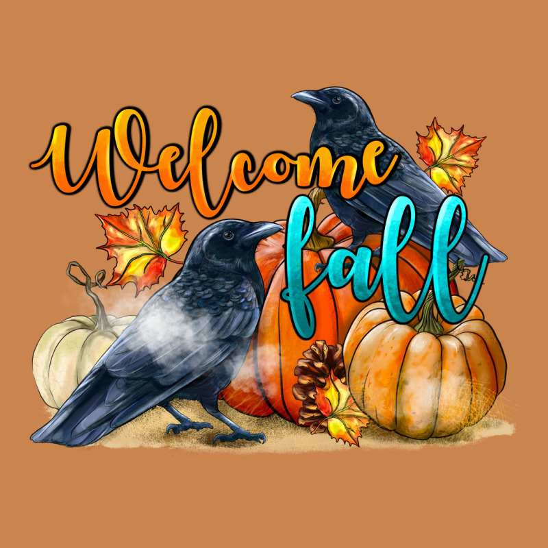 Welcome Fall With Crow Heavyweight Hoodie by LillyAllenDesigns | Teevron