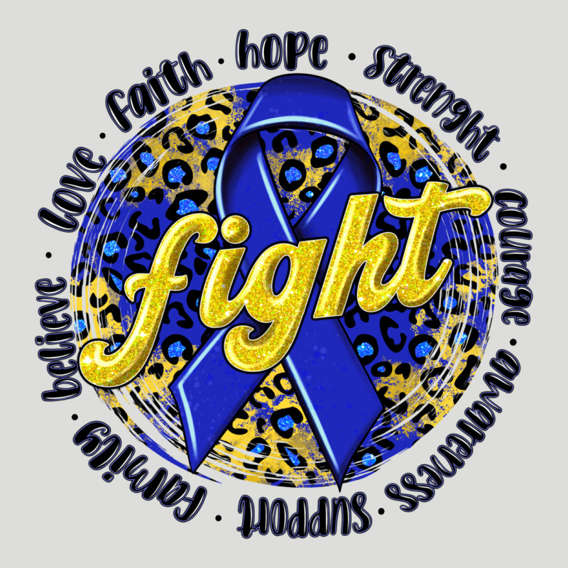 Fight Colorectal Cancer Zipper Hoodie by NancyCooperArtShop | Teevron