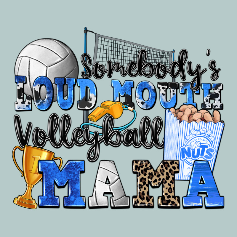 Somebody's Loud Mouth Volleyball Mama Heavy Core Tee by Zillion Design Studio | Teevron