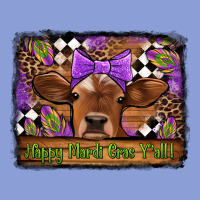 Happy Mardi Gras Y'all Cow Long Sleeve Tee | Teevron