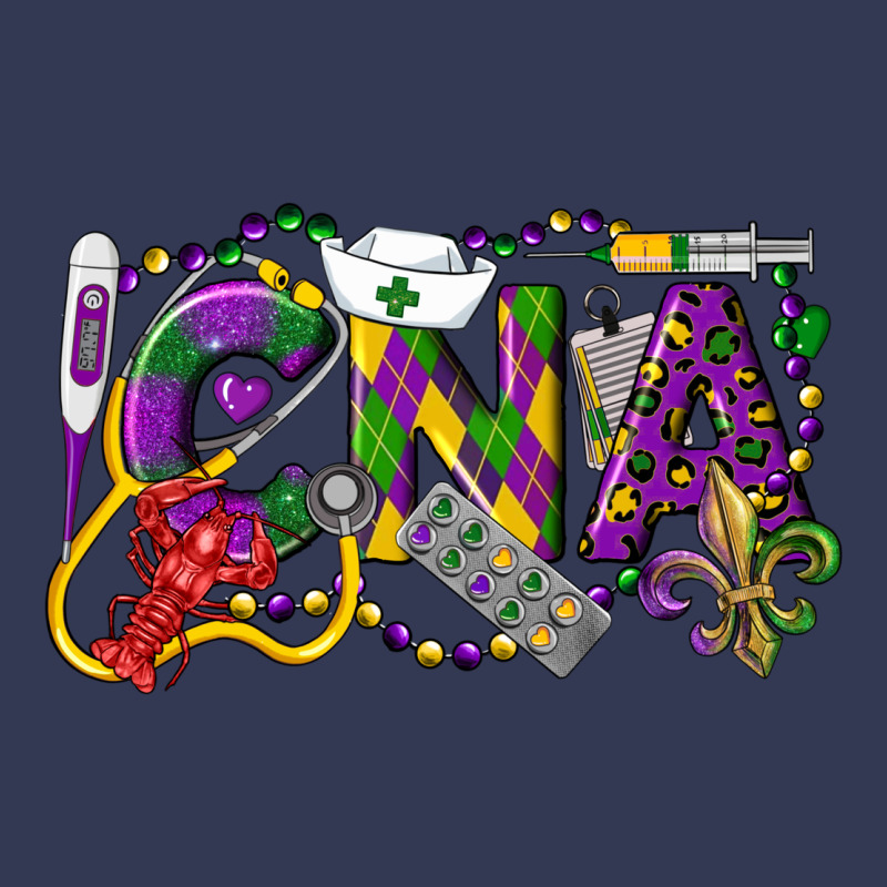 Cna Certified Nursing Assistant Mardi Gras Heavyweight Hoodie by LillyAllenDesigns | Teevron