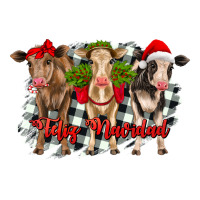 feliz navidad heifers front view | Teevron