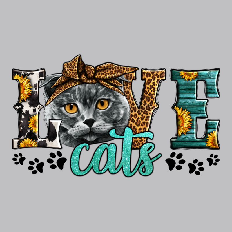 Love Cats Scottish Fold Long Sleeve Tee by LillyAllenDesigns | Teevron