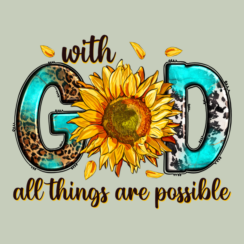 With God All Things Possible Ladies Tee by RanaPortraitStore | Teevron