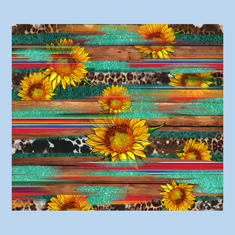 Sunflower Serape Wood And Cowhide Classic Tee by Artiststas | Teevron