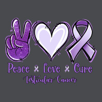 Peace Love Cure Testicular Cancer Zipper Hoodie | Teevron
