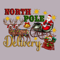 North Pole Delivery Santa Sleigh Vintage Tee | Teevron