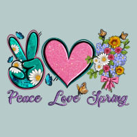 Peace Love Springwith Flowers And Butterfly Heavy Core Tee | Teevron