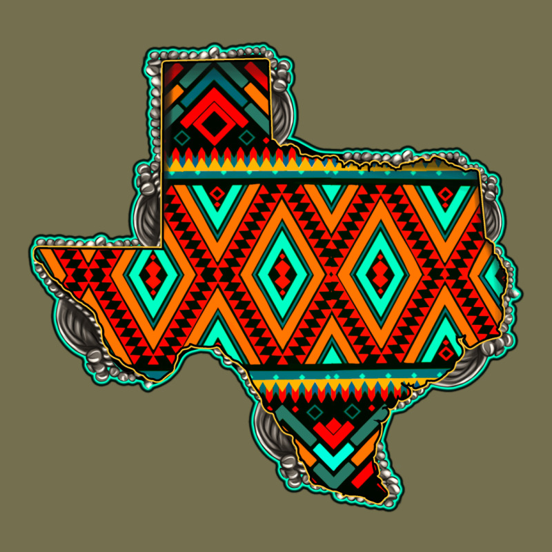 Texas Map With Aztec Background Vintage Hoodie by JahusDesignShop | Teevron