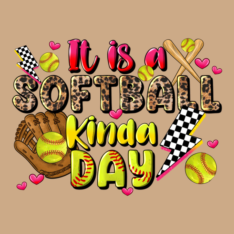 It Is A Softball Kinda Day Vintage Hoodie by JahusDesignShop | Teevron