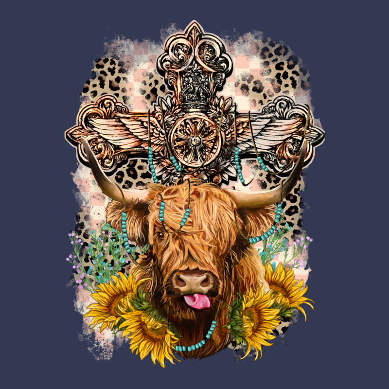 Western Heifer Cow With Crosses Heavyweight Hoodie by LillyAllenDesigns | Teevron