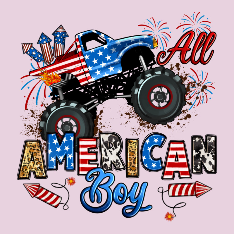 Fourth Of July Monster Truck All American Boy Ladies Tee by RanaPortraitStore | Teevron