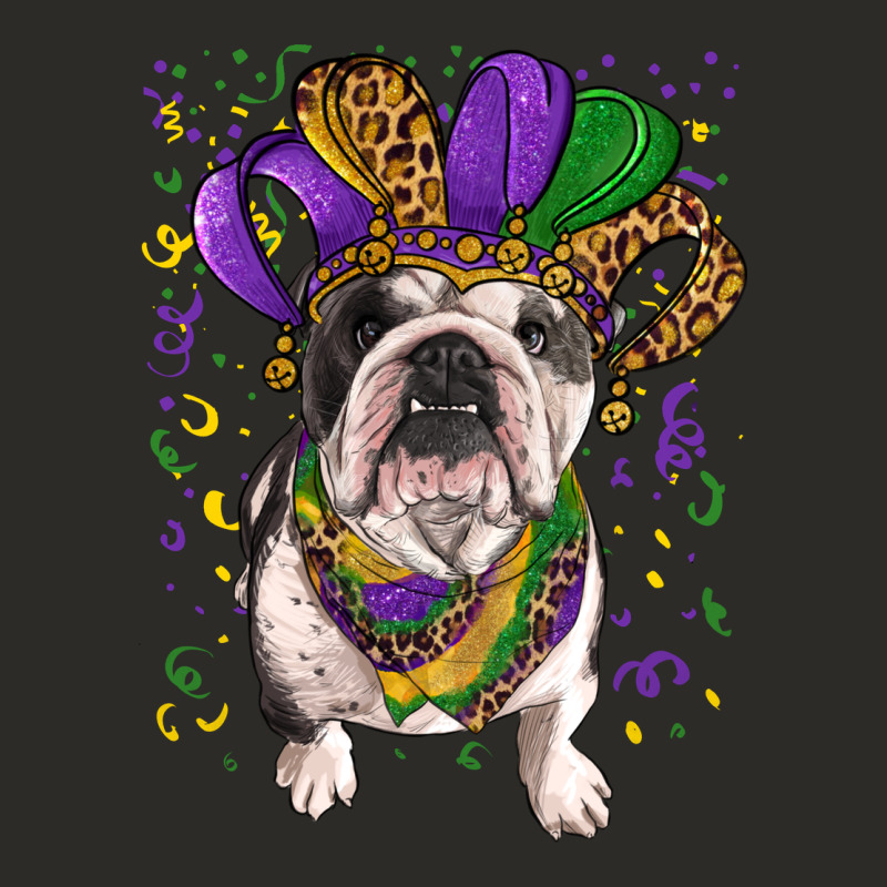 Mardi Gras Hat  English Bulldog Heavy Core Tee by RanaPortraitStore | Teevron