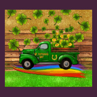 St Patricks Day Truck Shamrock With Rainbow Tumbler Premium Tee | Teevron