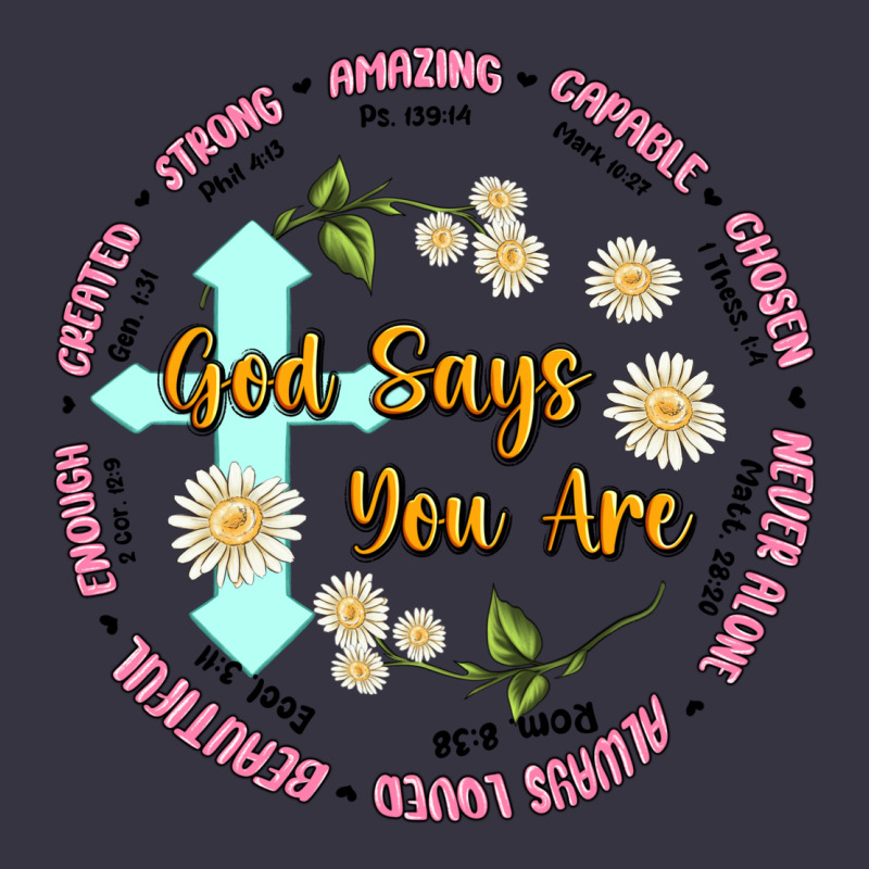 God Says You Are Vintage Hoodie by JahusDesignShop | Teevron