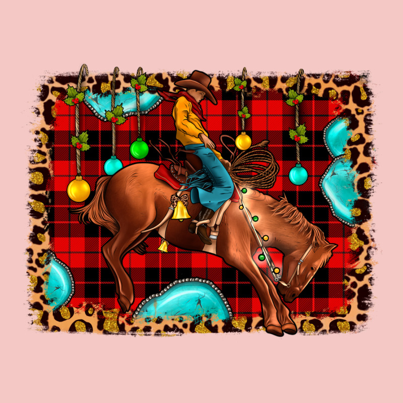 Christmas Rodeo Cowboy Urban Heavy Tee by JahusDesignShop | Teevron