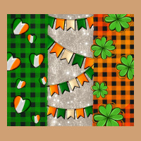 Irish Flag With Shamrocks And Heart Vintage Tee | Teevron