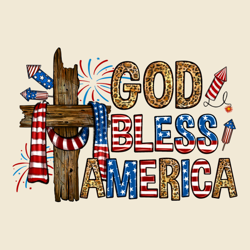 God  Bless America With Cross Ladies Tee by RanaPortraitStore | Teevron