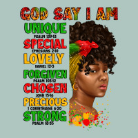 God Say I Am Juneteenth Afro Girl Premium Sweatshirt | Teevron