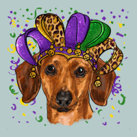 Mardi Gras Hat Dachshund Heavy Core Tee | Teevron