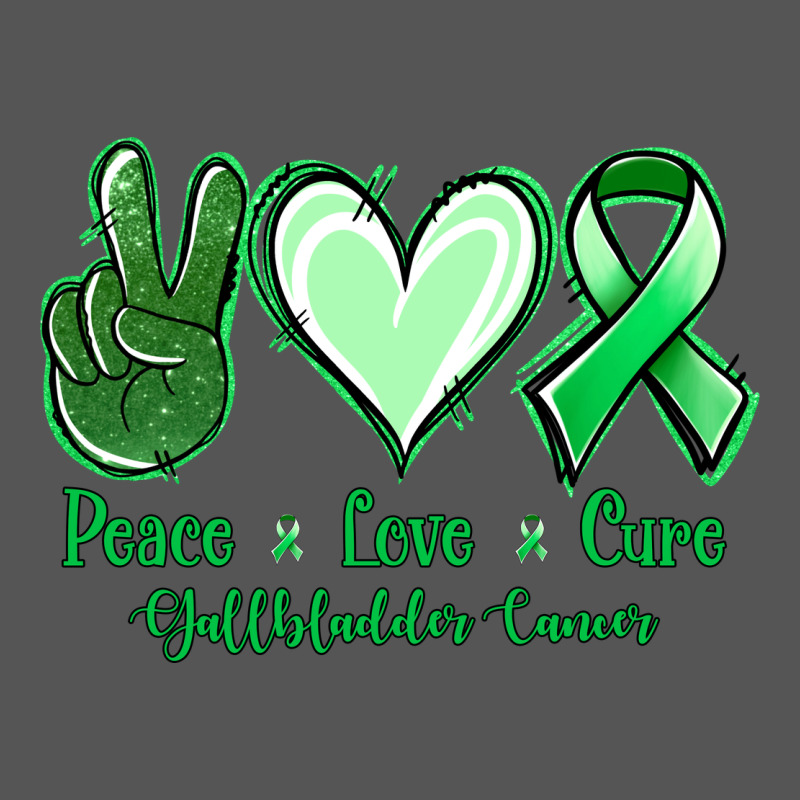 Peace Love Cure Gallbladder Cancer Zipper Hoodie by NancyCooperArtShop | Teevron