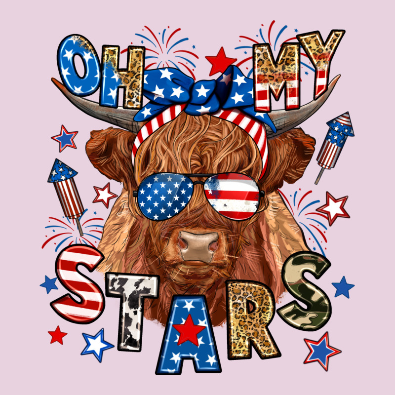 Oh My Stars Highland Cow Ladies Tee by RanaPortraitStore | Teevron