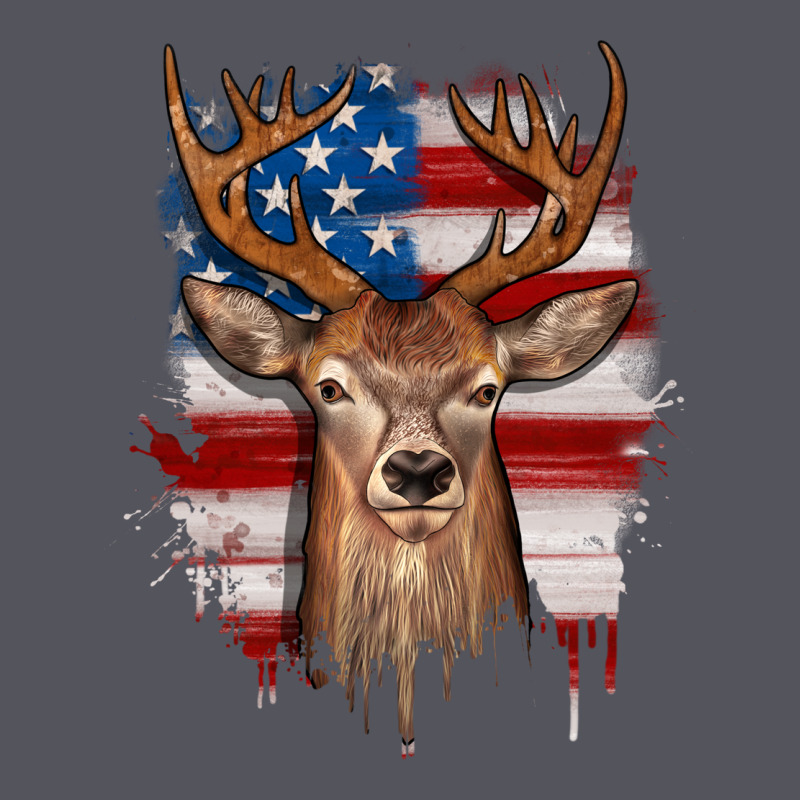 Deer American Flag Vintage Hoodie by JahusDesignShop | Teevron