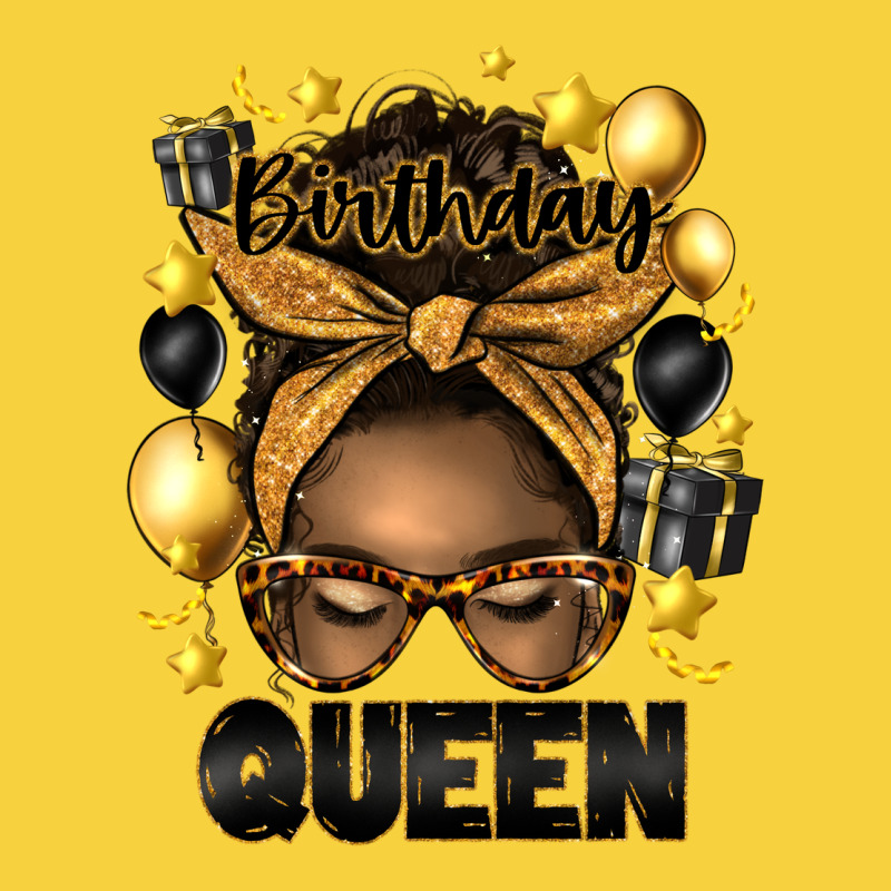 Birthday Queen Afro Messy Bun Premium Sweatshirt by Artiststas | Teevron