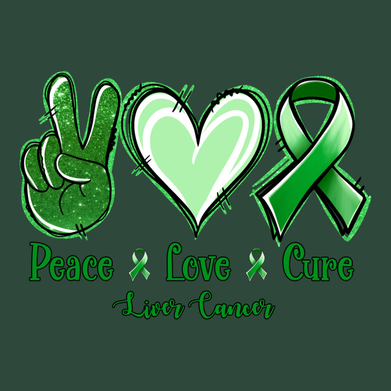Peace Love Cure Liver Cancer Zipper Hoodie by NancyCooperArtShop | Teevron