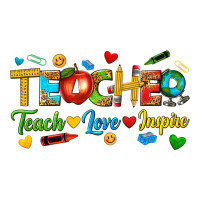 Teacher Teach Love Inspire Tbw Premium Tee | Teevron