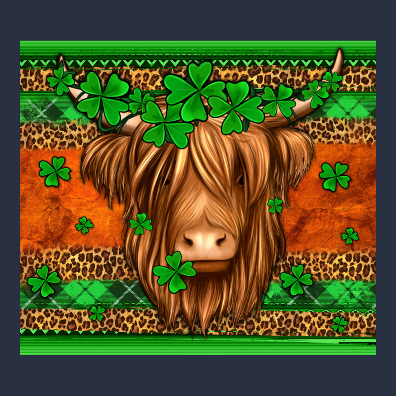St Patricks Day Long Haired Cow Heavyweight Sweatshirt by Jasminsmagicworld | Teevron