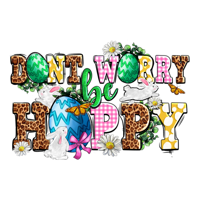 Don't Worry Be Hoppy Zipper Hoodie by NancyCooperArtShop | Teevron