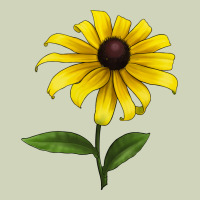 Black Eyed Susan Flower Heavyweight Hoodie | Teevron