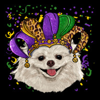 Mardi Gras White Pomeranian With Hat Heavy Core Tee | Teevron