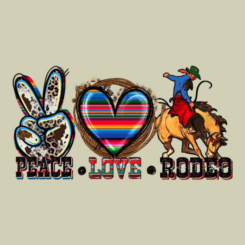 Peace Love Rodeo Heavy Core Tee by Zillion Design Studio | Teevron