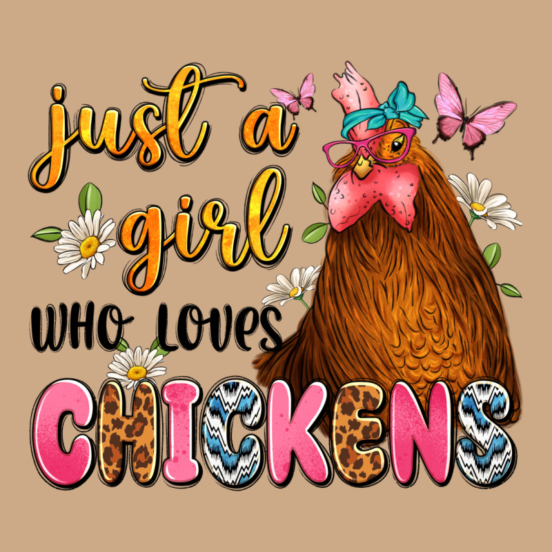 Just A Girl Who Loves Chickens Vintage Hoodie by JahusDesignShop | Teevron