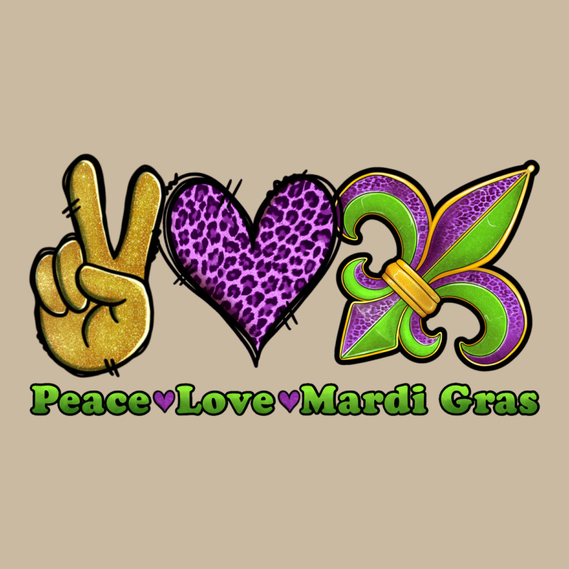 Peace Love Mardi Gras Long Sleeve Tee by Jasminsmagicworld | Teevron