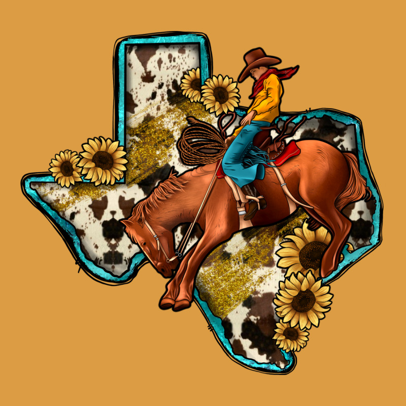 Rodeo Sunflower Texas Map Urban Heavy Tee by JahusDesignShop | Teevron