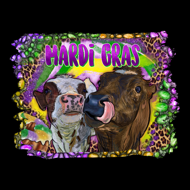 Mardi Gras Heifers Heavy Core Tee by RanaPortraitStore | Teevron