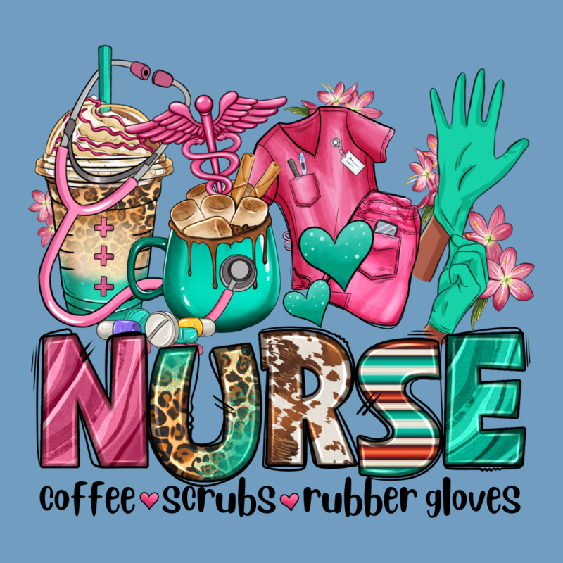 Nurse Coffee Scrubs Rubber Gloves Urban Heavy Tee by Jasminsmagicworld | Teevron