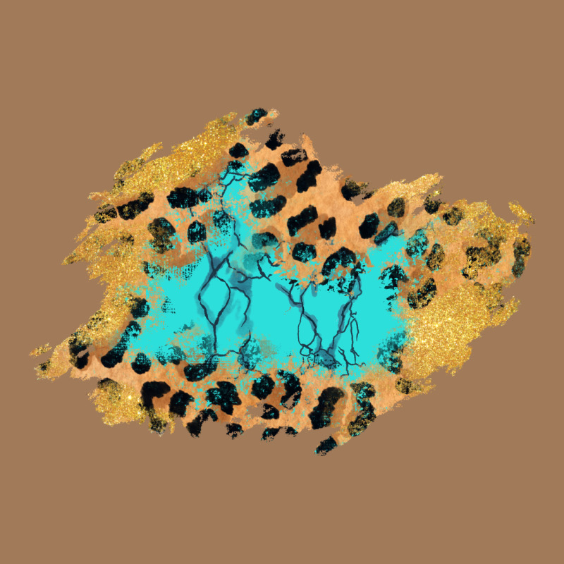 Glitter Leopard Turquoise Patch Classic Tee by AdoDesignShop | Teevron
