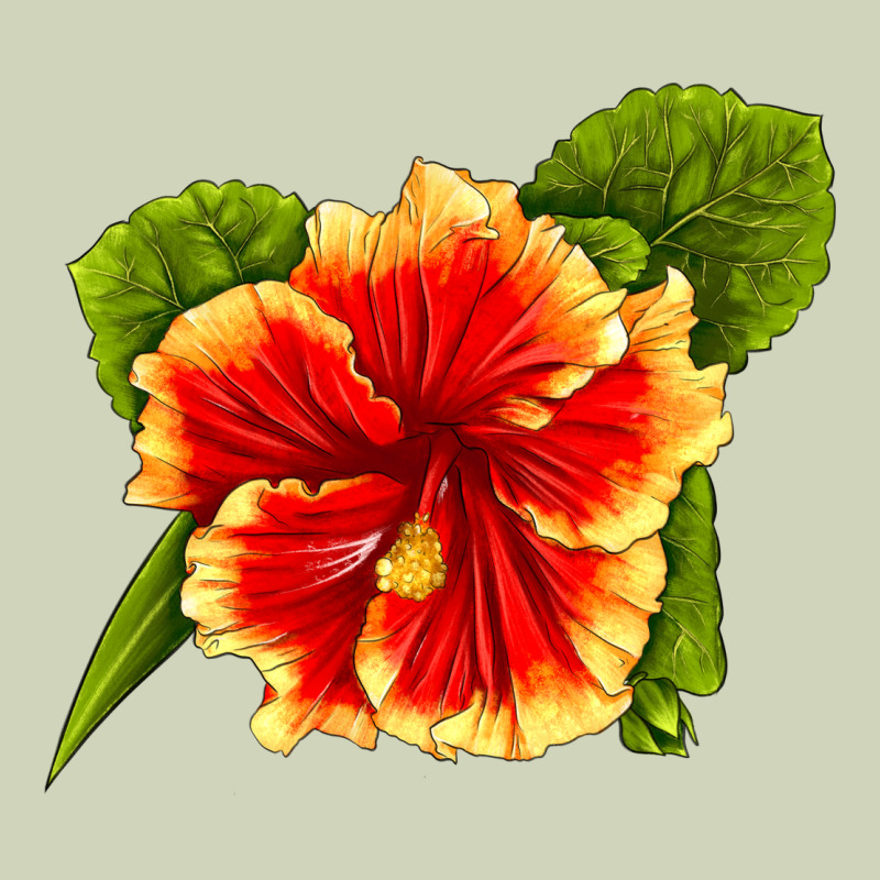 Hawaiian Hibiscus Flower Heavyweight Hoodie by LillyAllenDesigns | Teevron