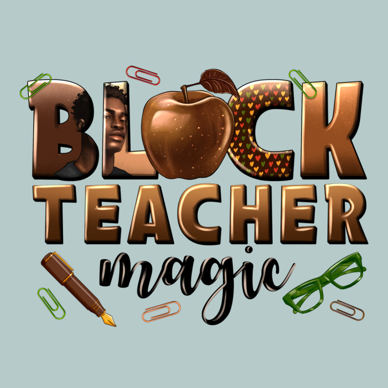 Black Teacher Magic Melanin Male Teacher Heavy Core Tee by texasbilliewilder | Teevron